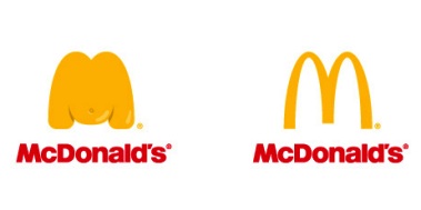 Правильный логотип Макдональдса.