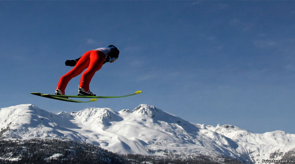 Шикарные фотографии лыжников